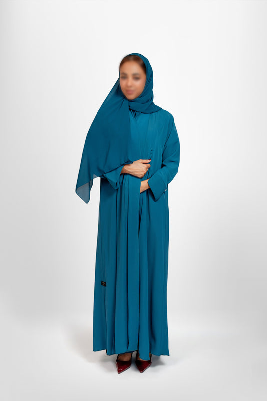 Fie Abayas-(Petrol Blue)
