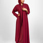 Bouthaina Abaya-Maroon color