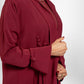 Bouthaina Abaya-Maroon color