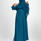 Bouthaina Abaya -(Blue Petrol