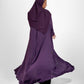Bouthaina Abaya-(Dark purple)