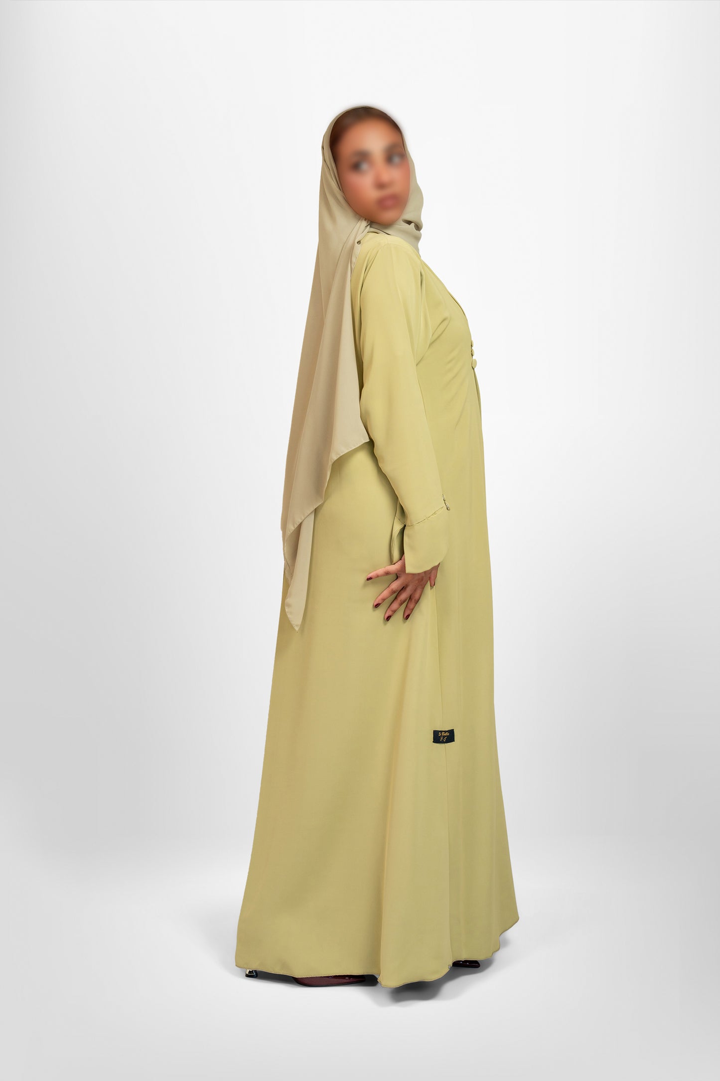 Bouthaina Abayas-(Olive Green)