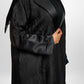 Bouthaina blazer Abaya-(Black- brown)