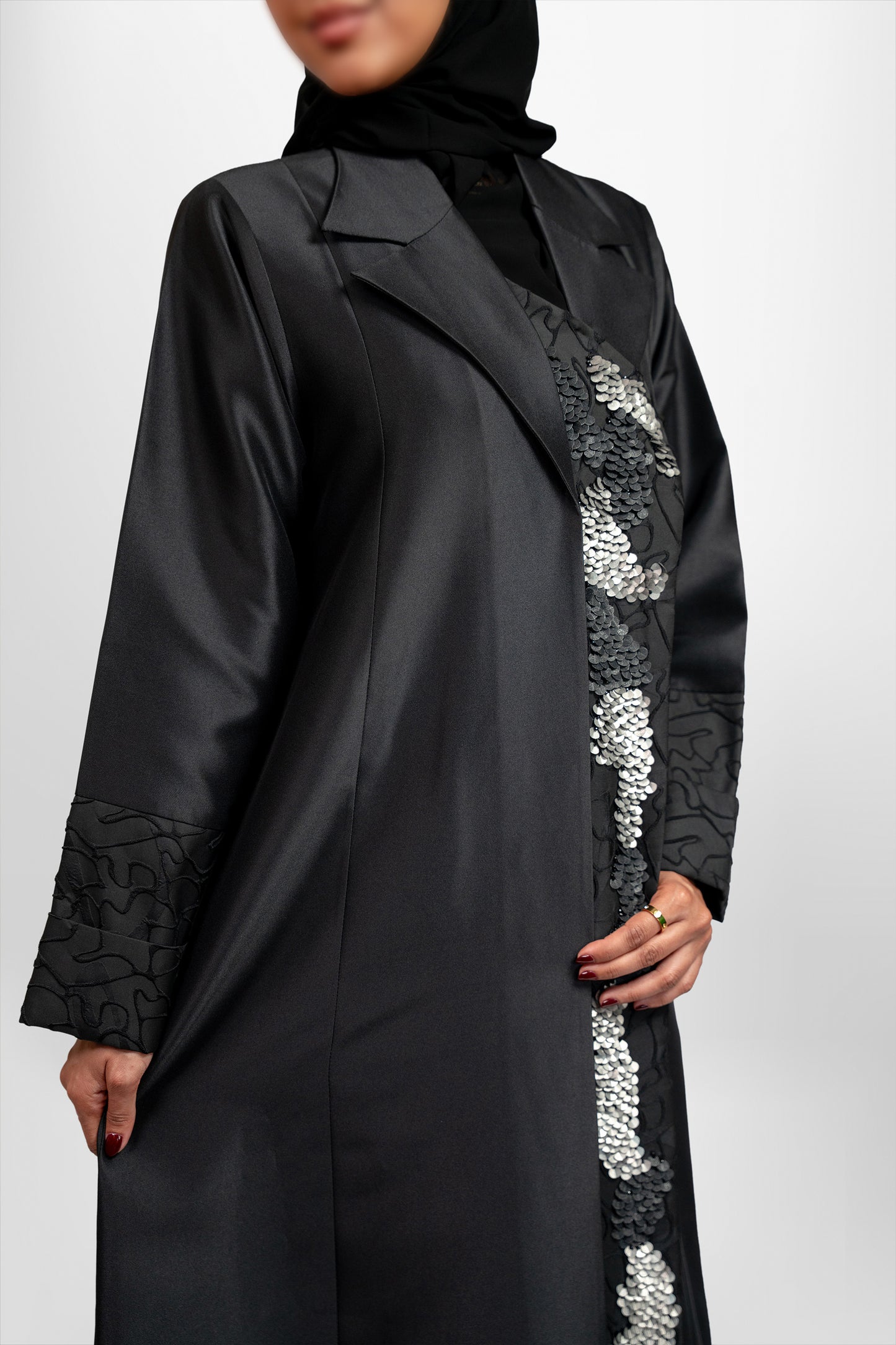 Blazer Abayas-(Black)