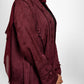 Bouthaina Abaya- (Maroon-Jacquard)