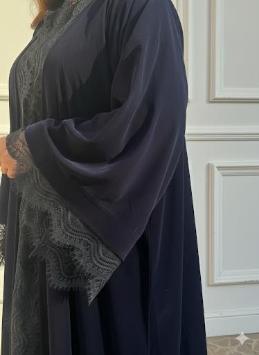 Hajar 01 Abaya (Velvet dentelle)