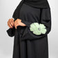 Black Double Chiffon Crystal Abaya - Nabila 04